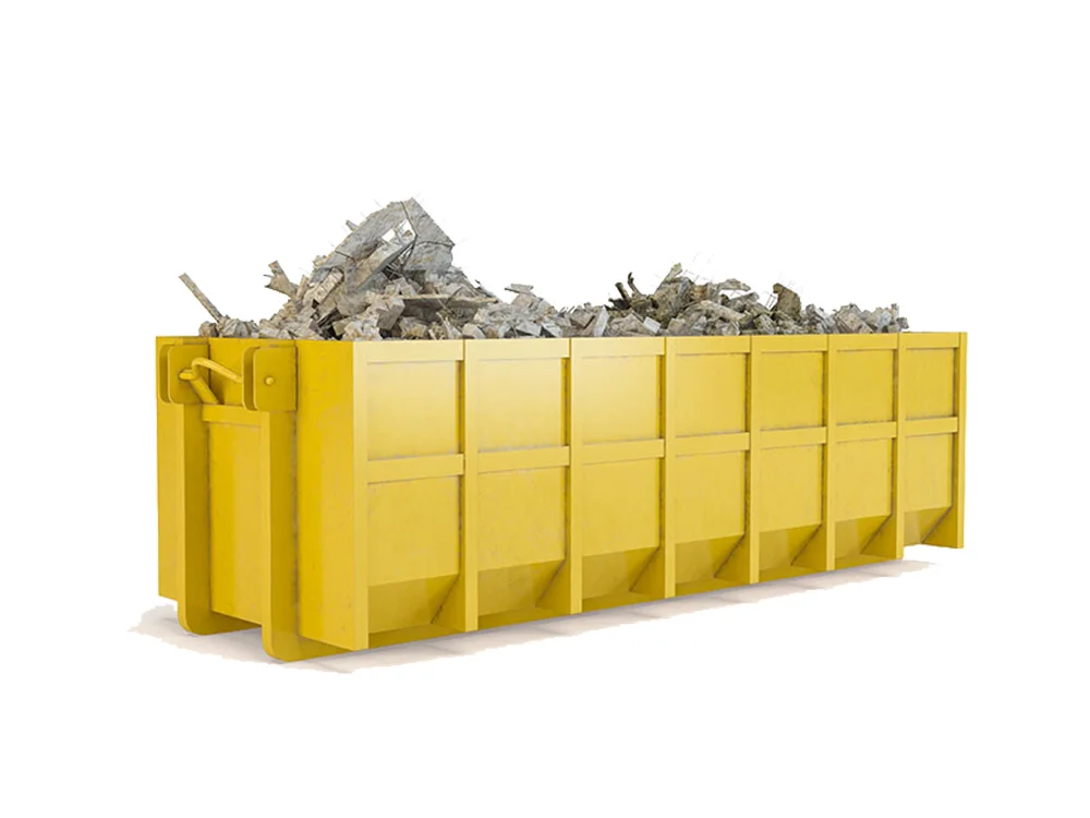 Large roll-on roll-off waste container